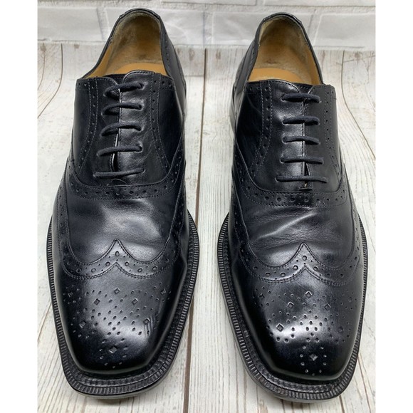 Mezlan Size 9W Wingtip Oxford Brogues Leather Lace Up Formal Shoes 29462 Used main image 13